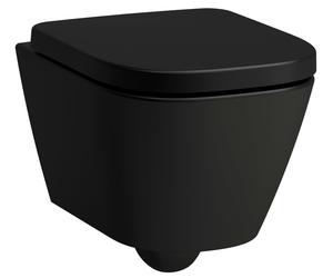 Laufen Meda cuvette de wc suspendue avec vortex noir mat H8201137160001
