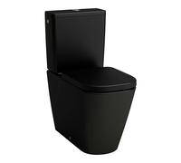 Meda cuvette au sol silent flush ss bride sh sv noir mat 680x360x430 - LAUFEN H8241117160001