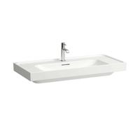 Meda lavabo mural ou à poser sur meuble blanc 1000x460x80 mm - LAUFEN H8101190001041