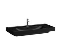 Meda lavabo mural ou à poser sur meuble noir mat 1000x460x80 mm - LAUFEN H8101197161041