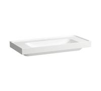 LAUFEN MEDA lavabo à poser, poli, tablette des deux côtés, 1000x460mm, sans trou pour robinet, sans trop-plein, H8161197571121, Couleur: Blanc Mat