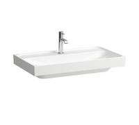 Laufen Meda vasque à poser H8161177571581 80x46cm, sans trop-plein, 3 trous de robinetterie, blanc mat
