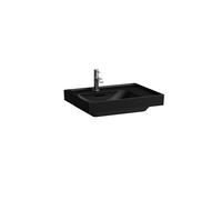LAUFEN MEDA lavabo à poser, poncé, tablette à droite, 600x460mm, sans trou pour robinet, avec trop-plein, H8181117161091, Couleur: Noir Mat