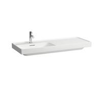 LAUFEN MEDA lavabo à poser, poncé, tablette à gauche, 600x460mm, 3 trous pour robinet, sans trop-plein, H8181127581581, Couleur: Graphite mat
