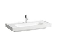 Meda lavabo mural ou à poser sur meuble blanc mat 1000x460x80 mm - LAUFEN H8101197571111