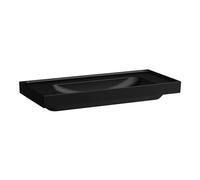 Meda lavabo mural ou à poser sur meuble noir mat 1000x460x80 mm - LAUFEN H8101197161121