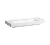 Laufen Meda lavabo H8101190001091 100x46cm, à encastrer, avec trop-plein, sans trou pour robinetterie, blanc