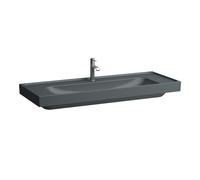 Meda lavabo mural ou à poser sur meuble graphite mat 1200x460x80 mm - LAUFEN H8141117581581