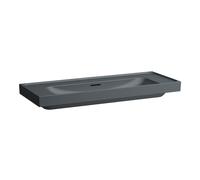 Meda lavabo mural ou à poser sur meuble graphite mat 1200x460x80 mm - LAUFEN H8141117581091