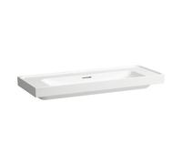 Meda lavabo mural ou à poser sur meuble blanc mat 1200x460x80 mm - LAUFEN H8141117571091