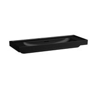 Meda lavabo mural ou à poser sur meuble noir mat 1200x460x80 mm - LAUFEN H8141117161091