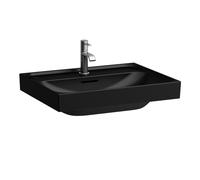LAUFEN MEDA lavabo, encastrable, 600x460mm, 1 trou pour robinet, avec trop-plein, H8101137161041, Couleur: Noir Mat