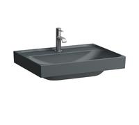 Laufen Meda lavabo H8101137581111 60x46cm, à encastrer, sans trop-plein, trou de robinetterie 2000 par lavabo, graphite mat