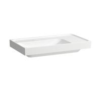 Meda lavabo mural ou à poser sur meuble tablette à droite blanc lcc 800x460x80 - LAUFEN H8171164001121