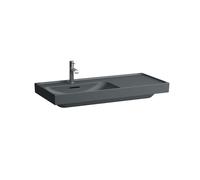 LAUFEN MEDA lavabo, encastrable, tablette à droite, 1000x460mm, 1 trou pour robinet, avec trop-plein, H8171187581041, Couleur: Graphite mat