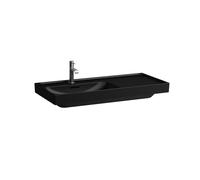 LAUFEN MEDA lavabo, encastrable, tablette à droite, 1000x460mm, 1 trou pour robinet, sans trop-plein, H8171187161111, Couleur: Noir Mat