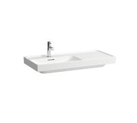 LAUFEN MEDA lavabo, encastrable, tablette à droite, 1000x460mm, sans trou pour robinet, avec trop-plein, H8171184001091, Couleur: Blanc avec LCC
