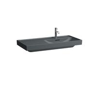 LAUFEN MEDA lavabo, encastrable, tablette à gauche, 1000x460mm, 3 trous pour robinet, avec trop-plein, H8171177581081, Couleur: Graphite mat