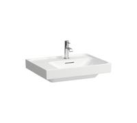 LAUFEN MEDA lavabo, encastrable, tablette à gauche, 600x460mm, sans trou pour robinet, avec trop-plein, H8171127571091, Couleur: Blanc Mat