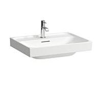 Laufen Meda lavabo H8101137571041 60x46cm, à encastrer, avec trop-plein, trou de robinetterie 2000 par vasque, blanc mat