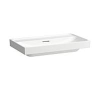 Laufen Meda lavabo H8101177571091 80x46cm, à encastrer, avec trop-plein, sans trou pour robinetterie, blanc mat