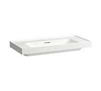 Meda lavabo mural ou à poser sur meuble blanc 1000x460x80 mm - LAUFEN H8101190001091