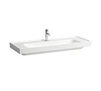 Laufen Meda lavabo H8141110001111 120x46cm, à encastrer, sans trop-plein, trou pour robinetterie 2000 , blanc