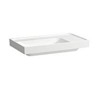 LAUFEN MEDA lavabo, encastrable, 800x460mm, tablette à droite, sans trou pour robinetterie, sans trop-plein, H8171164001121, Couleur: Blanc avec LCC