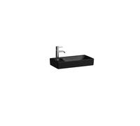 LAUFEN MEDA lave-mains, encastrable, plage de robinetterie à gauche, 460x235mm, sans trou pour robinetterie, sans trop-plein, H8151147161121, Couleur: Noir Mat