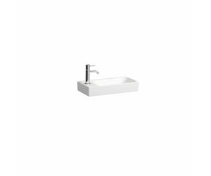 LAUFEN MEDA lave-mains, encastrable, plage de robinetterie à gauche, 460x235mm, sans trou pour robinetterie, sans trop-plein, H8151140001121, Couleur: Blanc