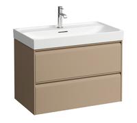 Laufen Meuble sous-lavabo Meda 2 tiroirs pour lavabo H810117 Cappuccino 785x450x515