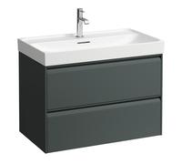 LAUFEN MEDA Meuble sous-lavabo, 2 tiroirs, système de rangement inclus, pour H810117, 784x448x515mm, H4216120112661, Couleur: Trafic gris