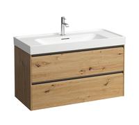 LAUFEN MEDA Meuble sous-lavabo, 2 tiroirs, système de rangement inclus, pour H810119, 984x448x515mm, H4216220112671, Couleur: ChÃªne sauvage