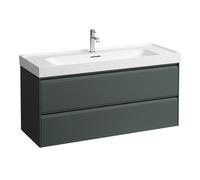 LAUFEN MEDA Meuble sous-lavabo, 2 tiroirs, système de rangement inclus, pour H814111, 1182x448x515mm, H4216320112661, Couleur: Trafic gris