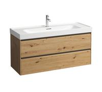 LAUFEN MEDA Meuble sous-lavabo, 2 tiroirs, système de rangement inclus, pour H814111, 1182x448x515mm, H4216320112671, Couleur: ChÃªne sauvage