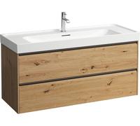 Laufen Meuble sous-lavabo Meda 1200 – 2 tiroirs – Chêne sauvage – 1180×450×515 mm