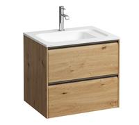 LAUFEN MEDA Meuble sous-lavabo, 2 tiroirs, système de rangement inclus, pour H814113, 572x442x504mm, H4216720112671, Couleur: ChÃªne sauvage