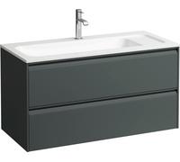 Laufen Meuble sous-lavabo Meda 1000 – 2 tiroirs – gris traffic – 970x440x505 mm