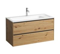 LAUFEN MEDA Meuble sous-lavabo, 2 tiroirs, système de rangement inclus, pour H814118, 972x442x504mm, H4216920112671, Couleur: ChÃªne sauvage