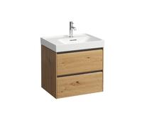LAUFEN MEDA Meuble sous-lavabo, 2 tiroirs, système de rangement inclus, pour H817112, 584x448x515mm, H4217220112671, Couleur: ChÃªne sauvage