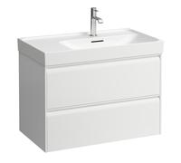 Laufen Meuble sous-lavabo Meda 800, 2 tiroirs, pour lavabo 817115, Blanc mat 785x450x515mm