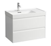 Laufen Meda meuble sous-vasque H4216020112601 78,4x51,5x44,8cm, 2 tiroirs, blanc mat
