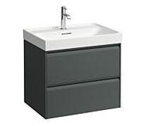 LAUFEN MEDA Meuble sous-lavabo, 2 tiroirs, système de rangement inclus, pour H810114, 636x448x515mm, H4215820112661, Couleur: Trafic gris