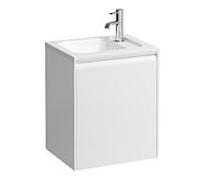 Laufen Meuble sous-vasque Meda 450 1 porte SoftClose charnières à droite blanc mat 435x340x515