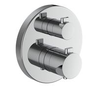 LAUFEN MEDA Mitigeur de bain à 2 poignées, thermostatique, encastré, pour Simibox, combiné de sécurité intégré, chromé, HF506687100000