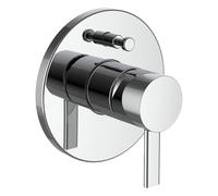 LAUFEN MEDA Mitigeur de bain, encastré, pour Simibox, combinaison de sécurité intégrée, chrome, HF506689100000