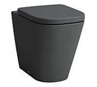 Laufen WC au sol Meda - 36x54 cm - Sans rebord Silent Flush - Graphite mat