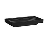 LAUFEN MEDA lavabo à poser, poncé, 800x460mm, sans trou pour robinet, sans trop-plein, H8161177161121, Couleur: Noir Mat