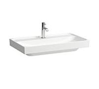 Meda lavabo à poser sur plan face inférieure meulée blanc mat 800x460x80 mm - LAUFEN H8161177571581