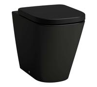 Laufen Meda - WC à poser, évacuation Vario, Rimless, noir mat H8231117160001
